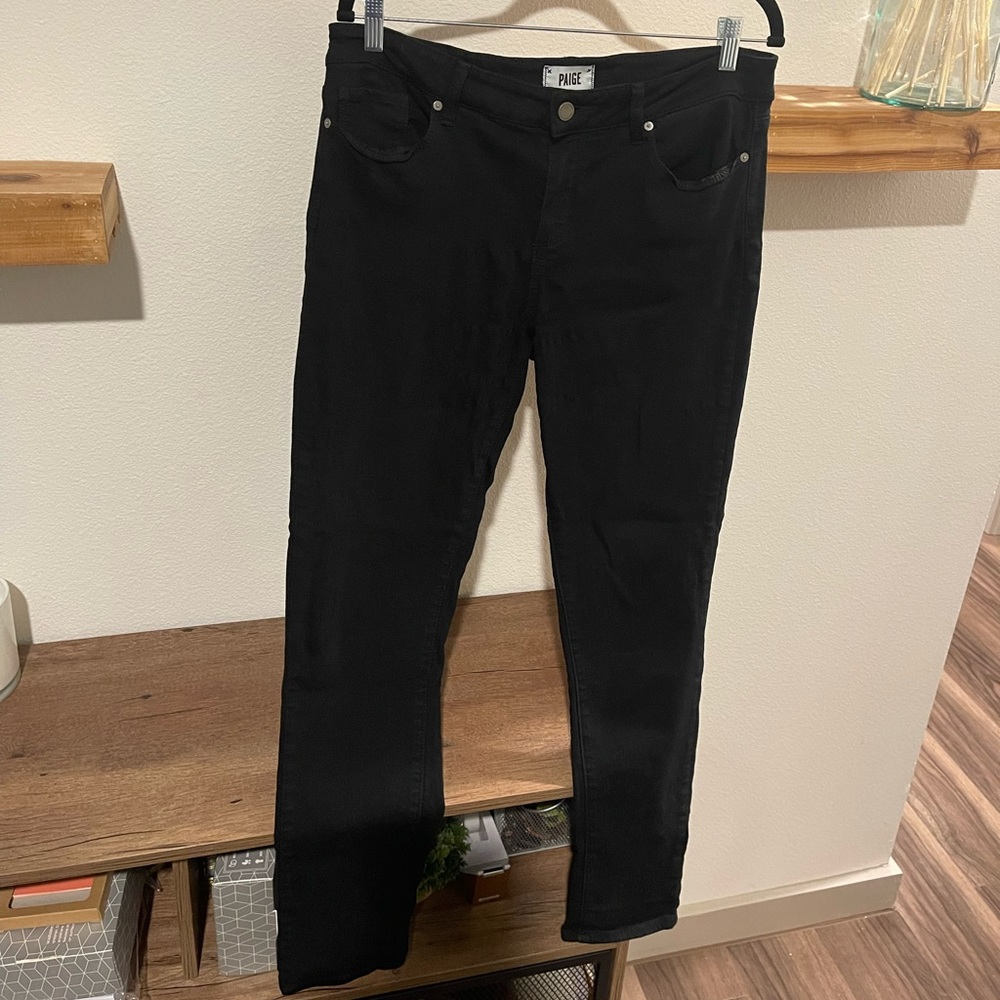 Paige Black Verdugo Ultra Skinny Jeans Sz 32 Womens worn a handful of times